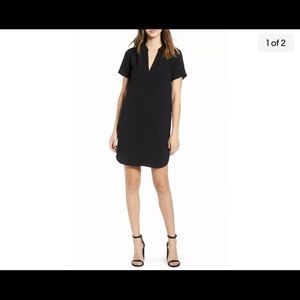 NWT Medium T shirt Short Sleeve Dress Career Casual Black summer A-line